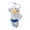 White, variant on Quirky Keyring Plush Doll Cartoon Key Holder Funny Sausage Mouth Doll for Creative Youthful Adults and Collectors