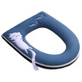 thumbnail image 1 of Funda para asiento de inodoro con asa, juego de fundas para asiento de inodoro con cremallera, lavable, 1 of 5