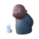 thumbnail image 3 of Figura de monje, estatua de monje, robusta, linda, con perro pequeño, adorno de estatua de arcilla morada 85 cm x 8 cm x 115 cm, 3 of 9