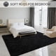 thumbnail image 3 of Alfombra BENRON Fluffy 152x244 cm Negra Lavable para Área, 3 of 7