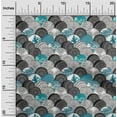 thumbnail image 2 of oneOone Viscose Chiffon Teal Blue Fabric Asian Mandala Diy Clothing Quilting Fabric Print Fabric By Yard 42 Inch Wide, 2 of 4