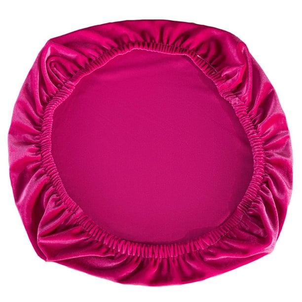 Funda de terciopelo suave, funda de asiento, funda para silla de comedor, taburete Rosa caliente