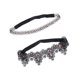 thumbnail image 5 of 2 ligas de boda hechas a mano con pedrería, elásticas para la pierna, ideales para cosplay. Negro, 5 of 9