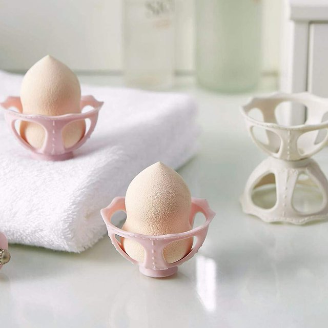 Soporte desmontable para esponjas de maquillaje CHAO cesta de secado de hojaldre albaricoque rosa 2 uds