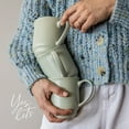 thumbnail image 5 of over&back Rim Stoneware Coffee Mugs - 4-Piece Mug Set - Enjoy the Perfect Cup of Coffee, Tea, Latte, and More - Semi-Matte Sage - 16oz, 5 of 10
