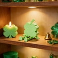 thumbnail image 6 of WWG Movable St. Patrick's Day Four Leaf Clover Decorative Ornament Plastic Green Shamrock Hanging Decor for Home Party Spring Holiday Tabletop Decoration, 6 of 7