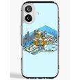 Snowy Isometric City and Ferris Wheel Tough Phone Case, Polycarbonate ...