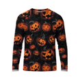 thumbnail image 6 of DORKASM Halloween Shirt for Mens Long Sleeve Quick-Dry Ghost Graphic Fashion Tops Crew Neck Spooky 2026 Vintage Tee Scary Fall Winter Pumpkin Clothes Red 2XL, 6 of 7