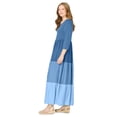 thumbnail image 3 of Woman Within Plus Size Colorblock Tiered Dress, 3 of 3