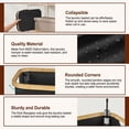 thumbnail image 6 of LEDREM Laundry Hamper with Lid 100L, Large Foldable Clothes Basket with Bamboo Handles, Tall Fabric Hamper for Bedroom, Bathroom, Dorm, Ink Black, 6 of 8