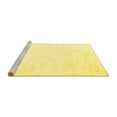 thumbnail image 2 of Ahgly Company Machine Washable Indoor Rectangle Solid Yellow Modern Area Rugs, 2' x 4', 2 of 4