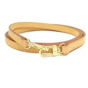 Authenticated Used LOUIS VUITTON Louis Vuitton Belt M6925W Monogram Denim  Pink Gold Metal Fittings Leather Women's 