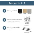 thumbnail image 2 of shiyou-Derby (1-Pack) "9" Modern Metal House Numbers for Customized System in Matte Black | Outside Number Plaque | Rust-Resistant, Personalized Address Sign, 2 of 4