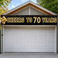 thumbnail image 3 of Polyester Birthday Banner Decorative 70th Anniversary Backdrop Reusability Event Decoration for Milestone Celebration Party, 3 of 8