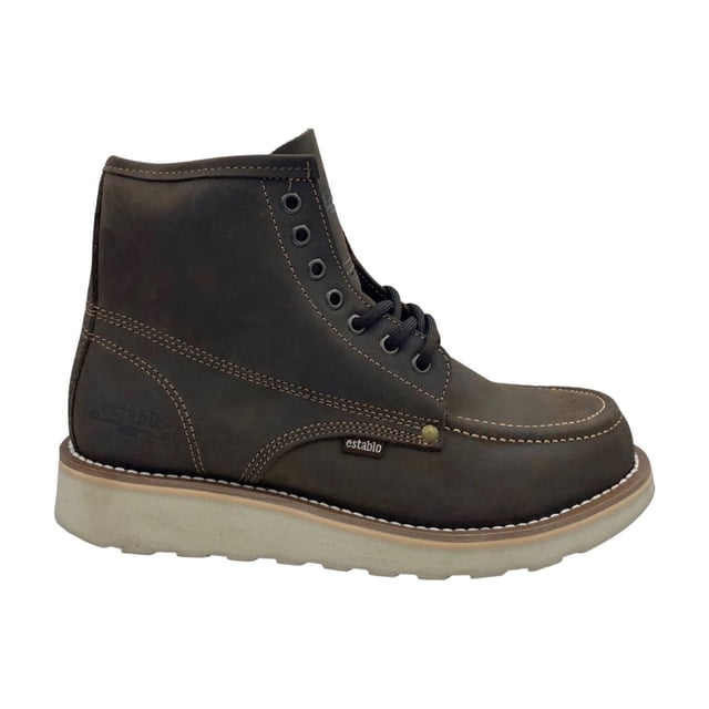 Bota Botín De Trabajo Establo 518 De Piel Para Caballero Color Tan Crazy