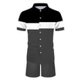 thumbnail image 4 of Vedolay Short Sets For Men Casual Mens Short Sets 2 Piece Outfits Fashion Summer Tracksuits Set,Red M, 4 of 5