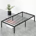 thumbnail image 1 of 14 Inch Twin Size Bed Frame with Storage, Metal Platform Twin Bed Frame, No Box Spring Needed/Steel Slat Support/Easy Assembly(Twin), 1 of 8