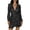 Black, variant on Elegant Sparkly Sequin Evening Gown Formal Party Dress With Tie Neck And Waist For Plus Size Women