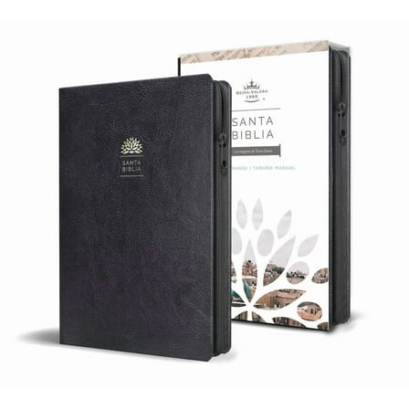 Biblia Reina Valera 1960 Letra Grande. SÃ­mil Piel Negra, Cremallera, TamaÃ±o Manual / Holy Bible Rvr 1960. Handy Size, La, (Paperback)