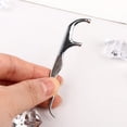 thumbnail image 1 of Stainless Steel Toothpick Dental Floss Reusable Flossing Holder Teeth Cleaning, 1 of 5