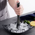 thumbnail image 4 of Kearding Trituradora de hielo de cóctel de acero inoxidable de alta calidad, 1 unidad, palo mezclador de vino para bares, catering, hogar Negro, 4 of 6