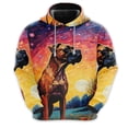 thumbnail image 2 of Sudadera con capucha con gráficos de arte de grafiti de perros divertidos para hombres, ropa de moda Harajuku, sudaderas de pastor alemán, sudaderas con capucha con cara de perro mascota, camisetas Y2, 2 of 5