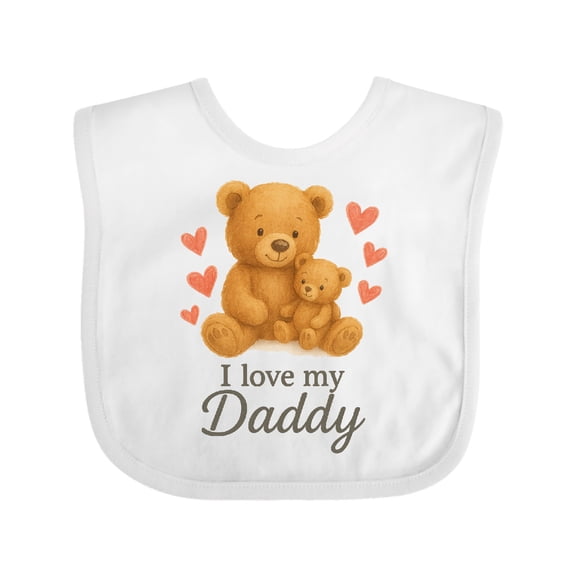 Inktastic I Love My Daddy Boys or Girls Baby Bib