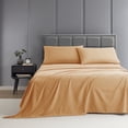thumbnail image 1 of Nestl Sábanas Split King para Cama Ajustable, Juego de 5 Piezas, Suave Al Instante, Microfibra con Bolsillo Profundo, Color Albaricoque y Naranja Cremoso., 1 of 8