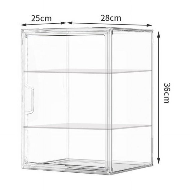 Caja de zapatos de acrílico totalmente transparente, bolsa de bloques de construcción para muñecas, zapatos de baloncesto, caja de almacenamiento hecha a mano, plástico antioxidante, completamente