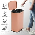 thumbnail image 4 of YRLLENSDAN Garbage Can 13 Gallon Tall Kitchen Trash Can with Lid Stainless Steel Trash Can 13 Gallon Kitchen Foot Step Trash Cans for Kitchen Office Bedroom Bathroom, 4 of 7