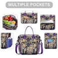 thumbnail image 2 of Chic Retro Insulated Cooler Bag - Large Leakproof Multi-Pocket Tote with Ethnic Floral Design, 2 of 6