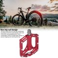 thumbnail image 4 of Ti Alloy Mountain Bike Pedals, Lightweight Skeletonized Design for Stable Riding, Wide Non Slip Pedals with Sealed Bearings, 4 of 7