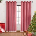 thumbnail image 1 of Cortinas XiDi de doble capa rojas de 160 x 160 cm para dormitorio infantil, 1 of 8