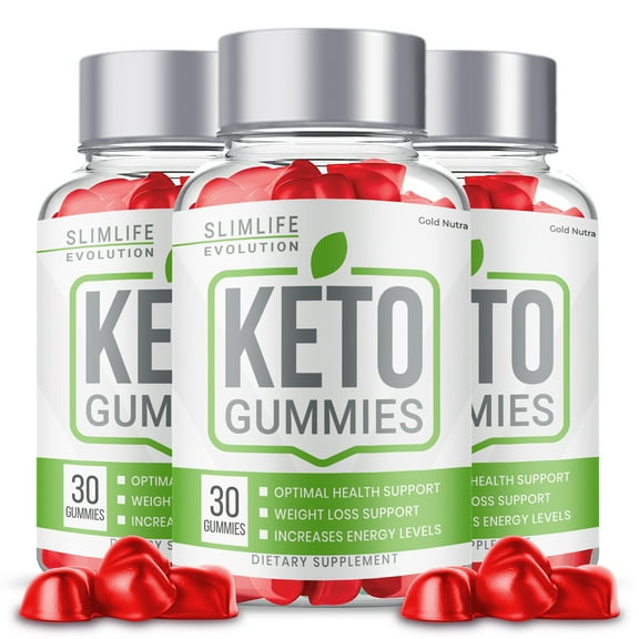Slimlife Evolution Keto Gummies, Slim Life Evolution Gummies, SlimLife Keto ACV Gummy Apple Cider Vinegar Official Men Women Dietary Supplement (3 Pack)