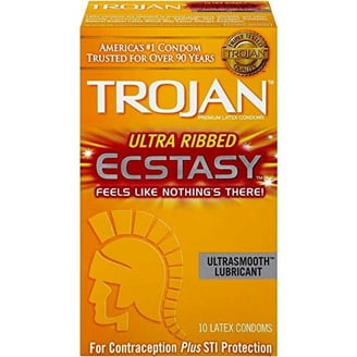 Trojan Ultra Ribbed Premium Latex Lubricated Thin Condoms for Men, 12 Count HSA/FSA Eligible - Walmart.com Trojan Ultra Ribbed Premium Latex Lubricated Thin Condoms for Men, 12 Count HSA/FSA Eligible - Walmart.com