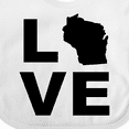thumbnail image 4 of Inktastic Love Wisconsin Boys or Girls Baby Bib, 4 of 4