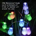 thumbnail image 4 of Cadena Led Solares 30Led Bubble Globe Luces Solares Cadena Impermeable Luces De Hadas Iluminación De Bola De Cristal Para Jardín Patio Banquete De Boda Eigraketly HA045574-02, 4 of 5
