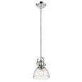 thumbnail image 4 of Yep by Golden Lighting Hines 1-light 7in Pendant in Chrome and Seeded Glass, 4 of 4