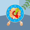 thumbnail image 4 of Reloj de , Modelo de Tiempo de Enseñanza, Juguetes para Niños, Niños, Niñas, Juguetes Educativos, para Edades de 3 a 7 Estilo 3 Sunnimix Reloj de enseñanza, 4 of 8