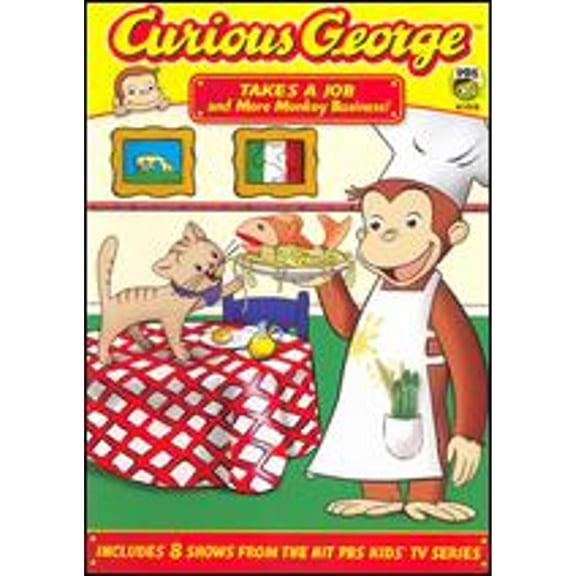 Pre-Owned Curious George: Takes a Job and More Monkey Business (DVD 0025195002783)
