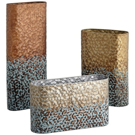 Calavera Bowl - Kensington Hill Calaveras Textured Two-Tone Rustic Vases Set of 3