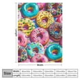 thumbnail image 4 of BCIIG Pink Donut Blanket Gifts for Adult Girls Retro Dessert Print Bedroom Food Blankets Donut Decorations Doughnut Decor Soft Plush  Travel Picnic All Season Love Women Wife 40x50in, 4 of 6