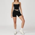 thumbnail image 1 of Top-kevin Womens Workout Sets Two Piece Spaghetti Straps Tank Top Matching High Waist Leggings Gym Work Out Outfits with Pockets, 1 of 6