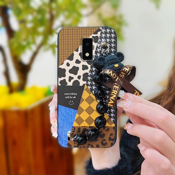 JNG-Phone Case For BLU View4, Cartoon cute Skin-friendly feel Dirt-resistant soft case Black pearl pendant Back Cover Anti-knock silicone protective case Simplicity Waterproof