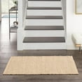 thumbnail image 4 of Nourison Natural Jute Solid Bleached 2' x 3' Area Rug (2x3), 4 of 10