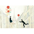 thumbnail image 2 of Purinton, Julia 18x13 White Modern Wood Framed Museum Art Print Titled - Aloft In Paris I, 2 of 4