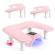 thumbnail image 2 of Manicure Arm Rest for Nails Tech: Adjustable Nail Armrest,Pink, 2 of 5