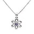 thumbnail image 3 of Cherished Moments Girls Sterling Silver Daisy Simulated February Birthstone Necklace For Children, 3 of 4