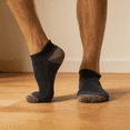thumbnail image 5 of WANDER Merino Wool Ankle Socks 3 Pairs Cushioned Sweat-Wicking No Show Socks For Running & Hiking, 5 of 6