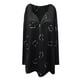 thumbnail image 4 of Blusa informal de manga larga con cuello en V y cremallera suelta con estampado de amor para mujer Pompotops gfhjh5074, 4 of 5